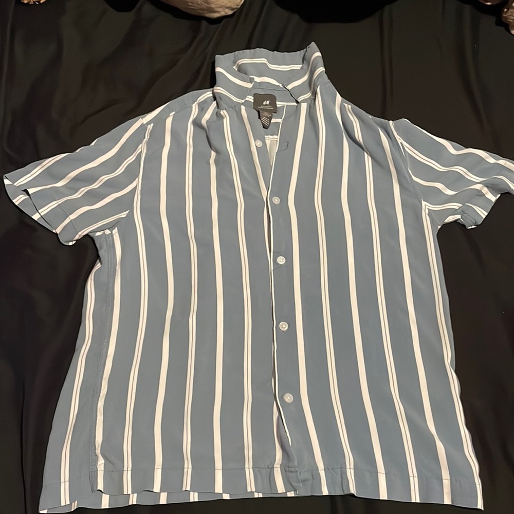 H&M Casual Striped Dress Shirt